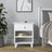 Bedside table N02 wooden white – open drawer, bedside storage compartment