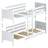 Oak Bunk Bed Bleached Oak with Mattress Drawer – Room Arrangement