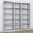 Bookcase grey – wooden joints, close-up of workmanship quality