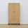 2-door wardrobe with drawer oak natural oak with black – bedroom, Scandinavian style