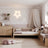 Sofa bed natural oak made of oak – dimensions and diagram, Nizio