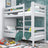 Safety rail grey – wooden, front view, Nizio Home
