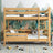 Safety rail natural pine – wooden, front view, Nizio Home
