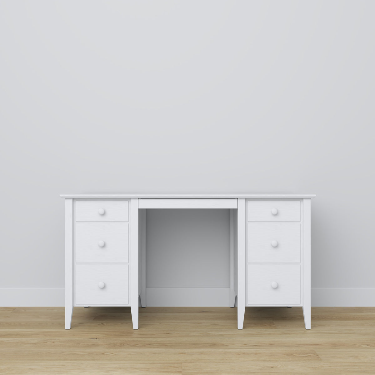 Desk 6S Scandi wooden in custom RAL/NCS color – solid wood, Nizio