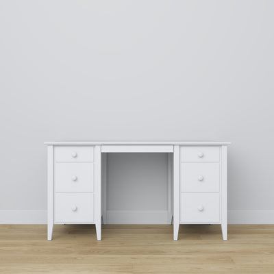Desk 6S Scandi wooden in custom RAL/NCS color – solid wood, Nizio