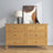 Chest of drawers 6S natural pine wood – side view, depth and profile