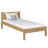 Natural Oak Bed – Oak Headboard, Wood Quality Close-up, Nizio