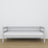 Sofa bed wooden grey – wood and joint details, Nizio Home