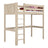 Bleached Oak Loft Bed – Children’s Room, Solid Wood, Scandi Style