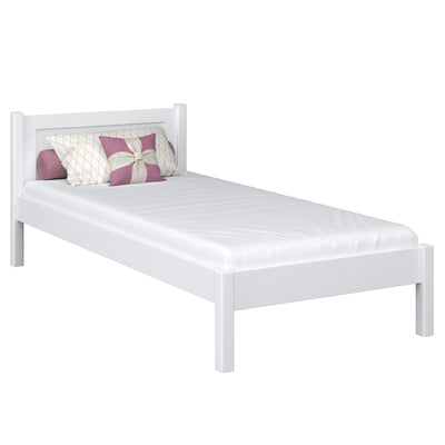 Single bed N02 wooden in custom RAL/NCS color – solid wood, Nizio