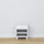 Bedside table with drawer N02 wooden white – bedroom, Scandinavian style