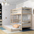 Oak Bunk Bed Bleached Oak – Ladder, Rails, Drawer for Extra Mattress