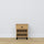 Bedside table with drawer N02 oak natural oak with black – bedroom, Scandinavian style