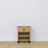 Bedside table with drawer N02 oak natural oak with black – bedroom, Scandinavian style