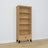 Bookcase 1S oak natural oak with black – open drawer, storage for small items