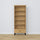 Bookcase with drawer oak natural oak with black 80 cm – living room and office, Scandinavian style