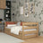 Sofa bed natural oak with mattress drawer – oak, Nizio Home