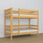 Natural Pine Wooden Bunk Bed – Side View, Nizio Home