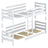 Clear Pine Wooden Bunk Bed with Mattress Drawer – Room Arrangement