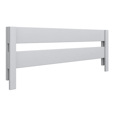 Bed fall protection rail grey made of wood – Nizio Home