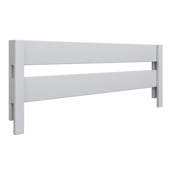 Bed fall protection rail grey made of wood – Nizio Home
