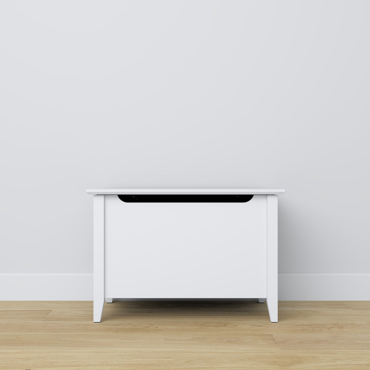 Chest wooden white – storage and seating, Scandinavian style by Nizio