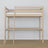 Oak Loft Bed with Desk Bleached Oak – Ladder and Joint Details