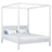 Double bed with canopy N02 wooden in custom RAL/NCS color – solid wood, Nizio