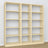 Bookcase wooden clear pine – dimensions and diagram, Nizio Home