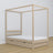 Oak canopy bed bleached oak – decorative frame, child’s room