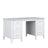 Desk 6S white wooden – side view, tabletop depth