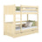 Clear Pine Wooden Bunk Bed with Drawer – Children’s Room, Solid Wood, Scandi