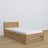 Oak bed with mattress drawer natural oak – child’s room arrangement