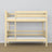 Clear Pine Bunk Bed – Wooden Ladder and Safety Rail, Nizio Home