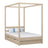 Oak canopy bed with drawer bleached oak – child’s room, scandi style
