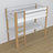 Loft bed white/oak wooden – top view of the sleeping area, Nizio