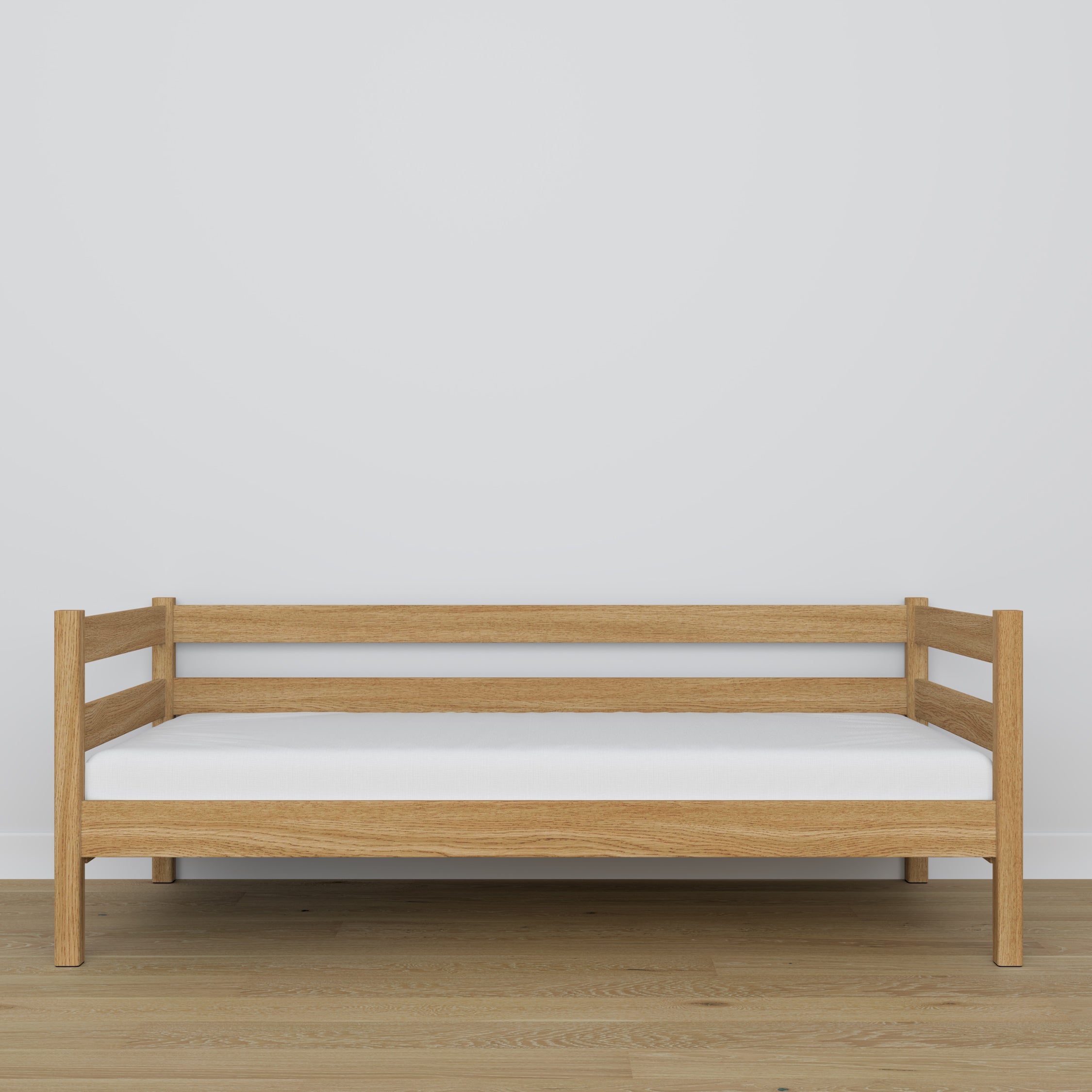 Sofa bed oak natural oak – wood details and joints, Nizio Home