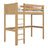 Natural Oak Loft Bed – Children’s Room, Solid Wood, Scandi Style