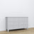 Chest of drawers 6S grey – wooden, closed drawers, front view, Nizio