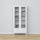 display cabinet 1S 90 Scandi wooden in custom RAL/NCS color – solid wood, Nizio