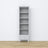 Bookcase 1S wooden grey – open drawer, storage for small items