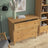 Chest of drawers 3S natural pine wood – side view, compact structure