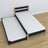 Bed with mattress drawer black-oak made of wood – dimensions, Nizio