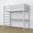 Loft bed with desk grey wooden – dimensions, Nizio Home