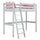 Grey Wooden Loft Bed – Children’s Room, Solid Wood, Scandi Style