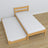 Bed with mattress drawer natural pine made of wood – dimensions, Nizio