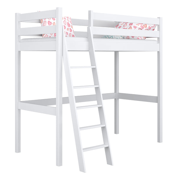 N03 Wooden Loft Bed in Custom RAL/NCS Color – Solid Wood, Nizio