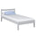 Single wooden bed grey – children’s room, solid wood, scandi style