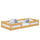 Low Wooden Natural Pine Bed – Bedroom, Solid Wood, Scandinavian Style, Nizio