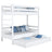 Bunk Bed with Mattress Drawer N03 Wooden in Custom RAL/NCS Color – Solid Wood, Nizio
